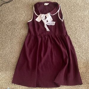 Maroon vintage style dress
